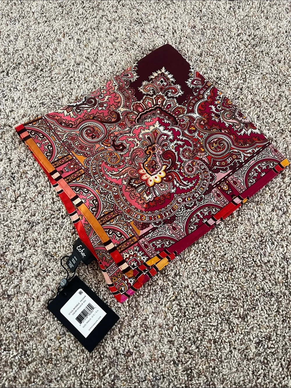 Echo Paisley Silk Scarf